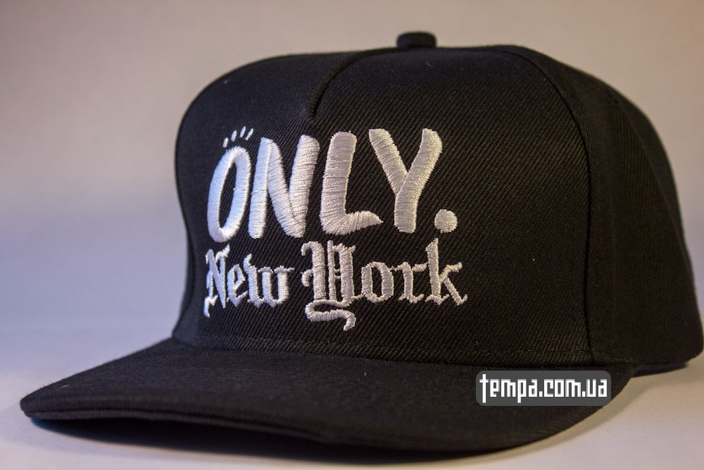 кепка snapback ONLY NEW YORK NY черная бейсболка