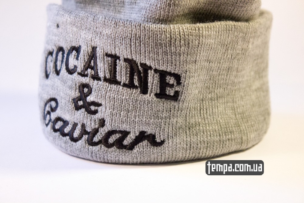 шапка серая Crooks and Castles Cocaine and Caviar купить в украине_3