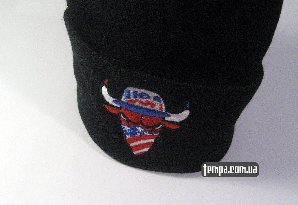 теплая зимняя шапка chicago bulls USA NEW ERA купить в украине киев недорого