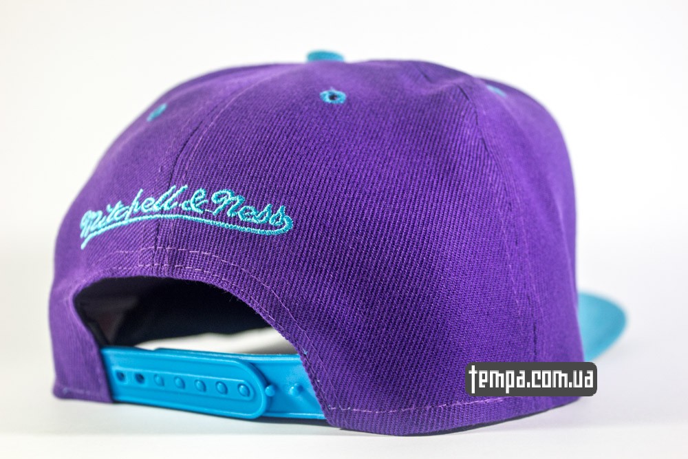 кепка бейсболка snapback charlotte HORNETS сереневая NBA mitchell and ness с пчелой купить в украине