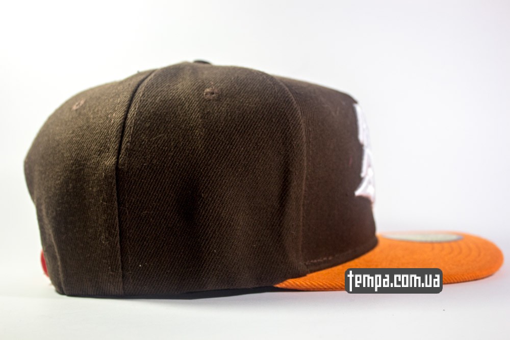 rebel 8 Украина бейсболка snapback rebel 8 коричневую с оранжевым козырьком в украине