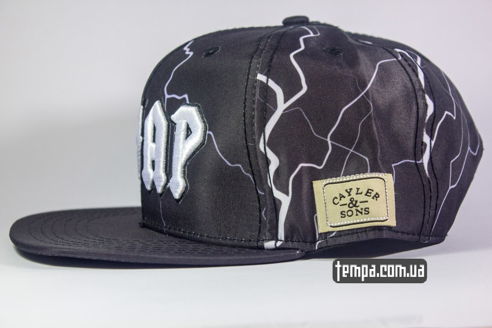 ASAP бейсболка Cayler Sons snapback молния черный снепбек купить
