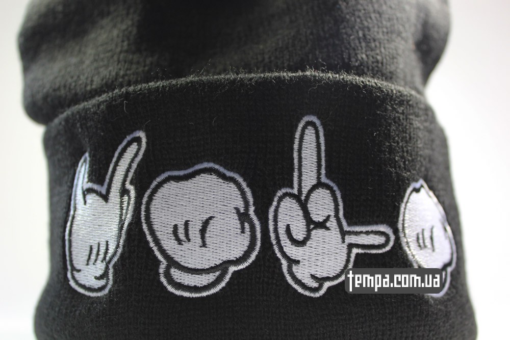 оригинальные шапки beanie cayler Sons купить в Украине заказать черные шапки