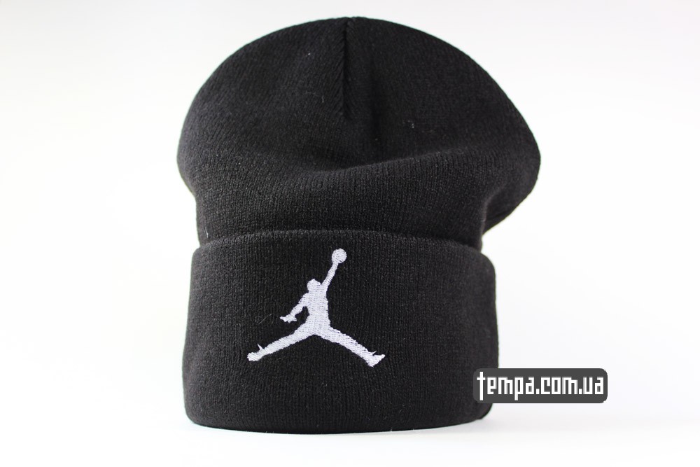 купить шапку jordan jump beanie черную в украине