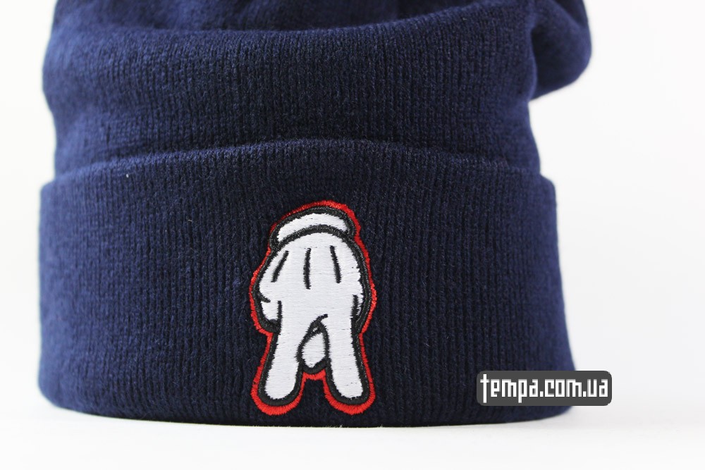 оригинальная шапка cayler sons beanie купить украина темно-синяя шапка с пенисом