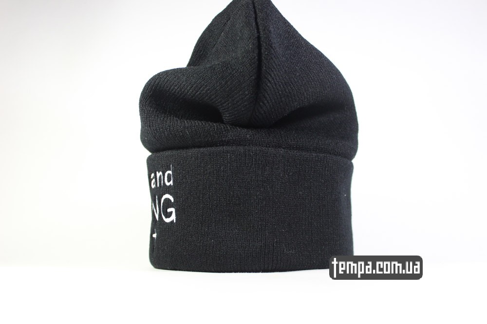 шапка с крестом Wild and Young ASOS beanie зимняя теплая
