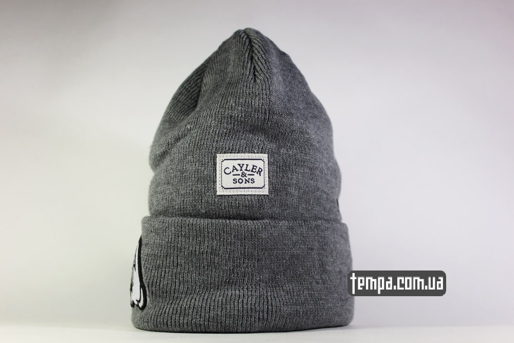 Cayler and Sons бини серая шапка теплая зисняя купить в украине