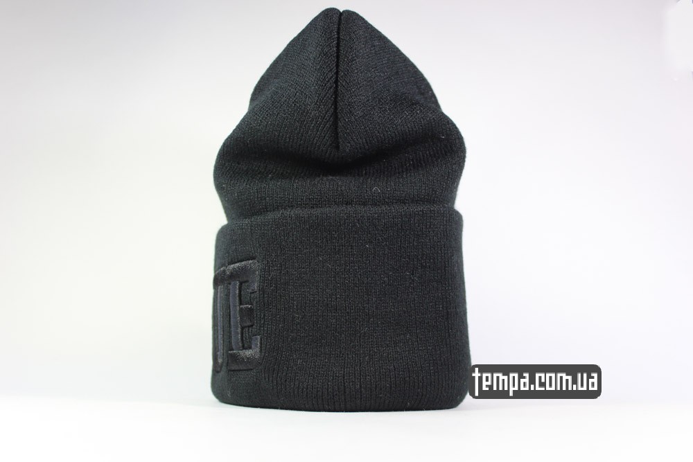 черная зимняя теплая шапка VOGUE beanie купить украина