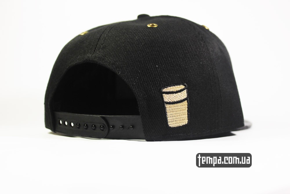 кепка черная snapback weezy black gold cayler and sons бейсболка реперка