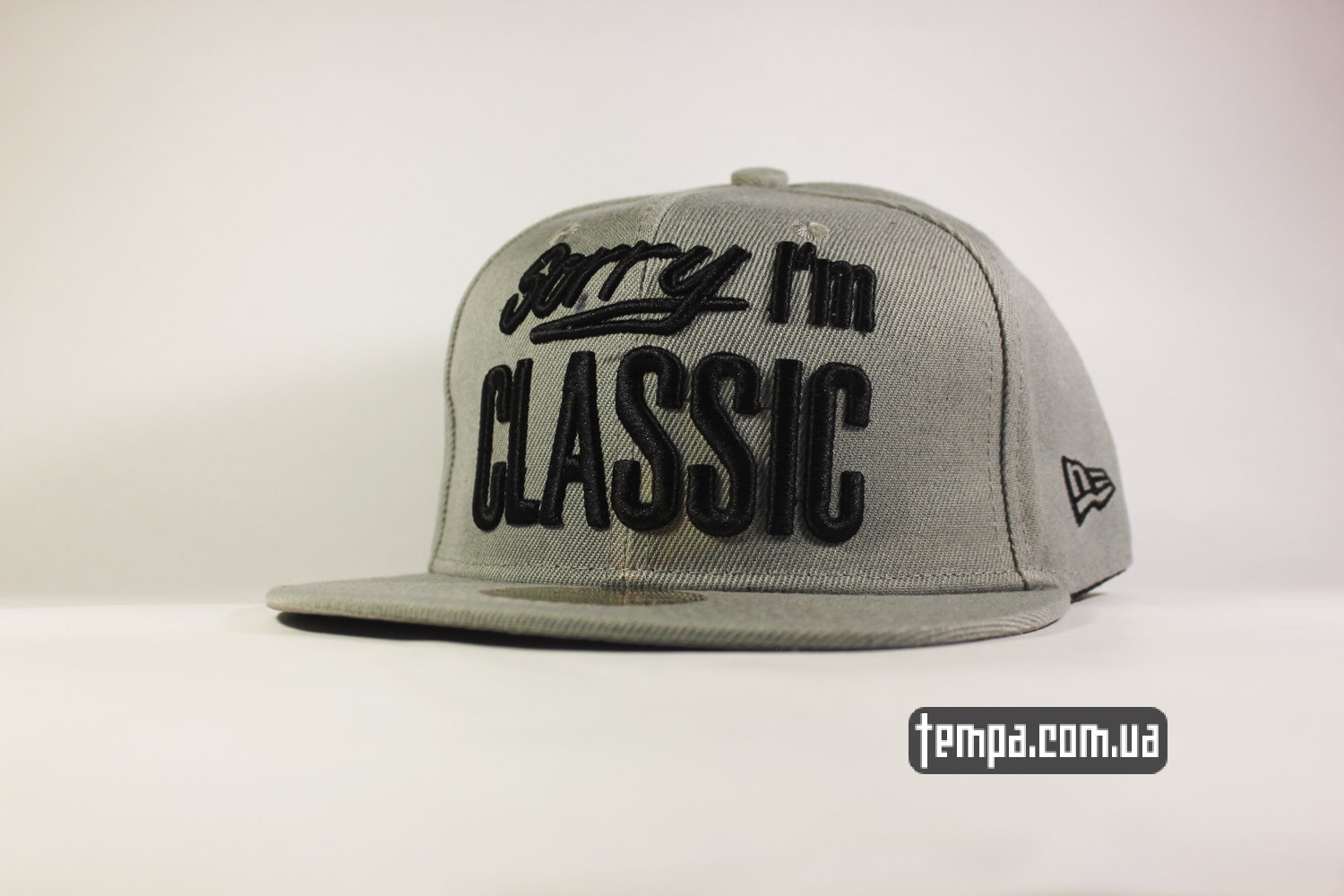 кепка Snapback Sorry I'm Classoc Sorry i'm fresh NEW ERA серая бейсболка