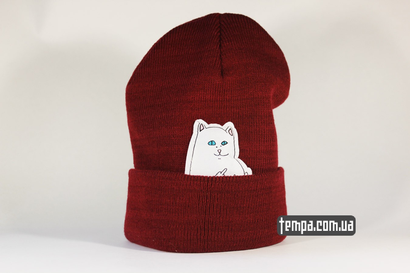 ripndip nermal шапка beanie купить украина бордовая