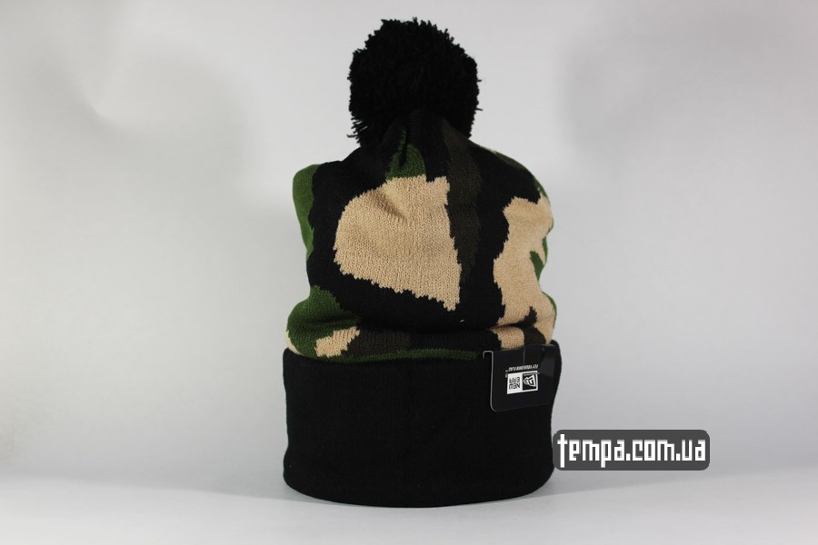мужская женская купить beanie шапка chicago bulls NBA NEW ERA с быком военная