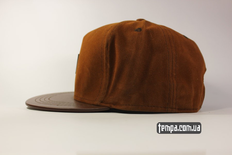бейсболки снепбеки украина кепка бейболка snapback huf USA коричневая кожа замш
