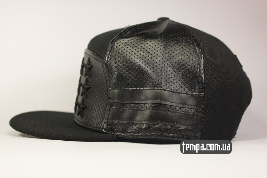 полностью черная кепка бейсбокла кепка snapback star cayler sons кожа звезды