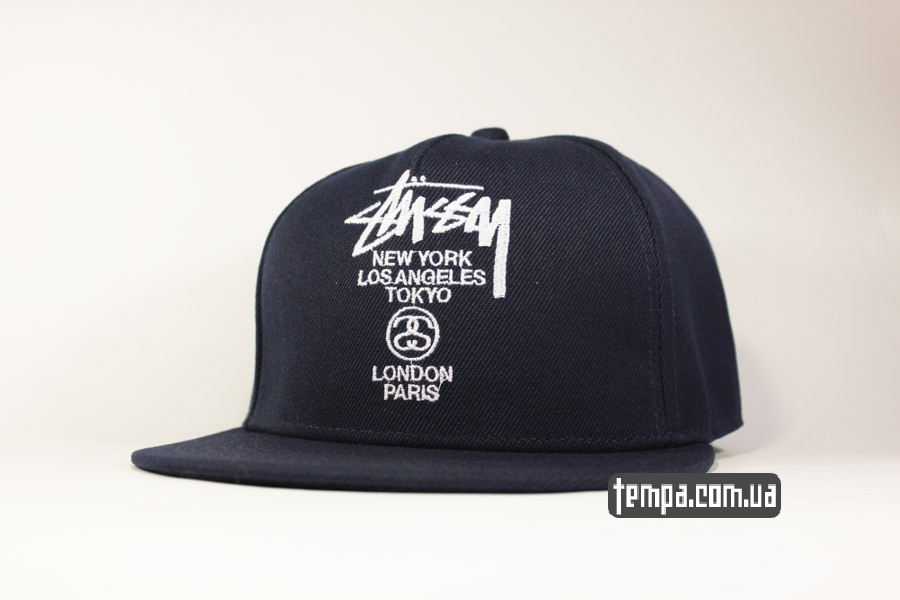 stussy snapback синяя бейсболка купить Украина