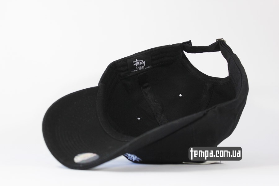 оригинальная кепка stussy бейсболка кепка черная круглый козырек