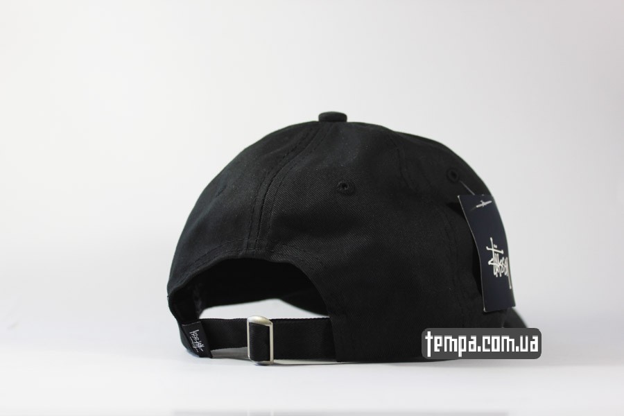 стасси одежда stussy бейсболка кепка черная круглый козырек