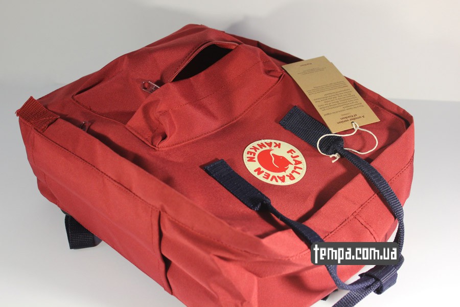 оригинальный бренд канкен красный бордовый рюкзак FJALLRAVEN Kanken