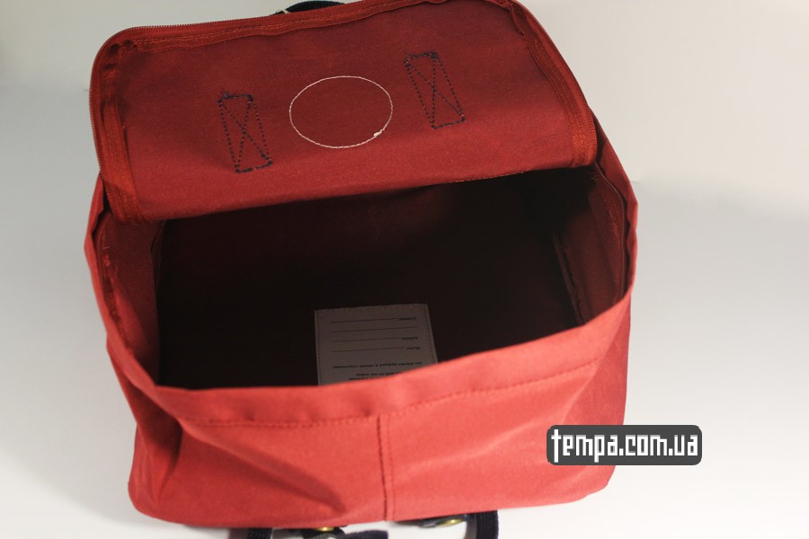 женский красный бордовый рюкзак FJALLRAVEN Kanken