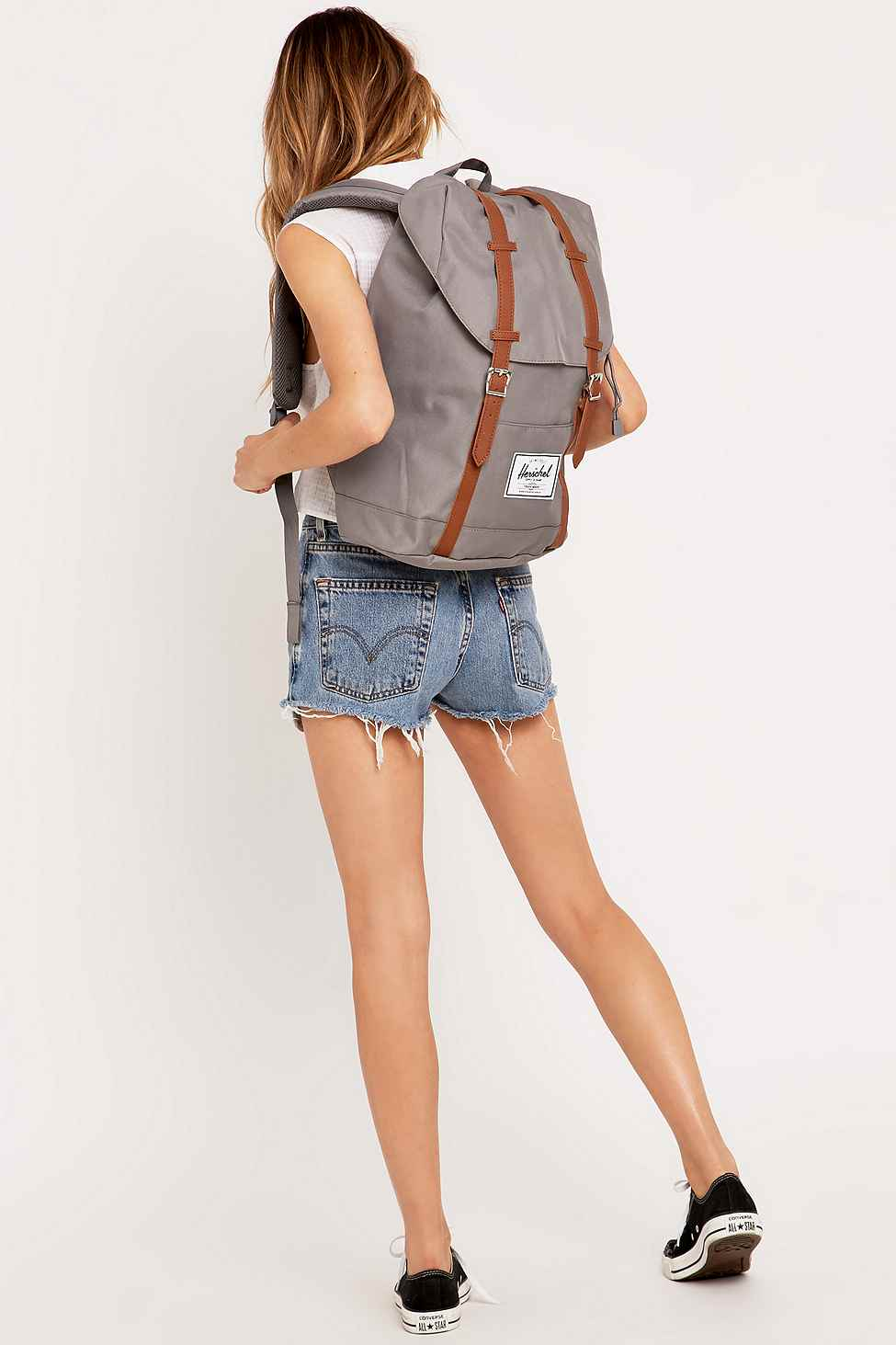 herschel grey серый рюкзак