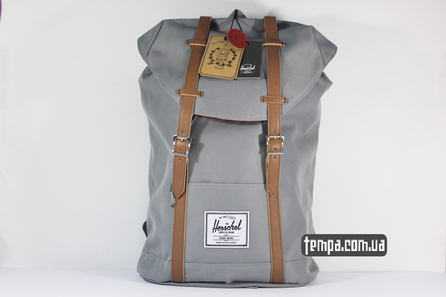 herschel рюкзак оригинал серый купить Украина