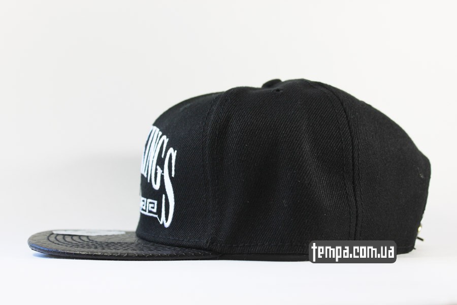 магазин снекбеков кепка snapback last kings LK черная кожаный козырек украина