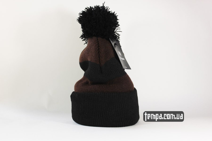 брикстон бини шапка beanie brixton brxtn кориченвая черная