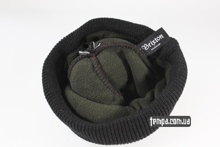 брикстон шапка зимняя теплая шапка beanie brixton brxtn кориченвая черная