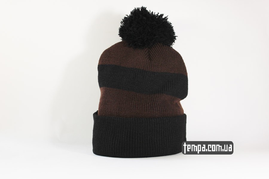 одежда шапка beanie brixton brxtn кориченвая черная