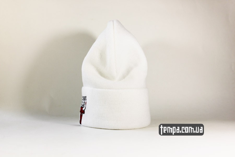 оригинал шапка beanie Chicago Bulls New Era с баком белая украина