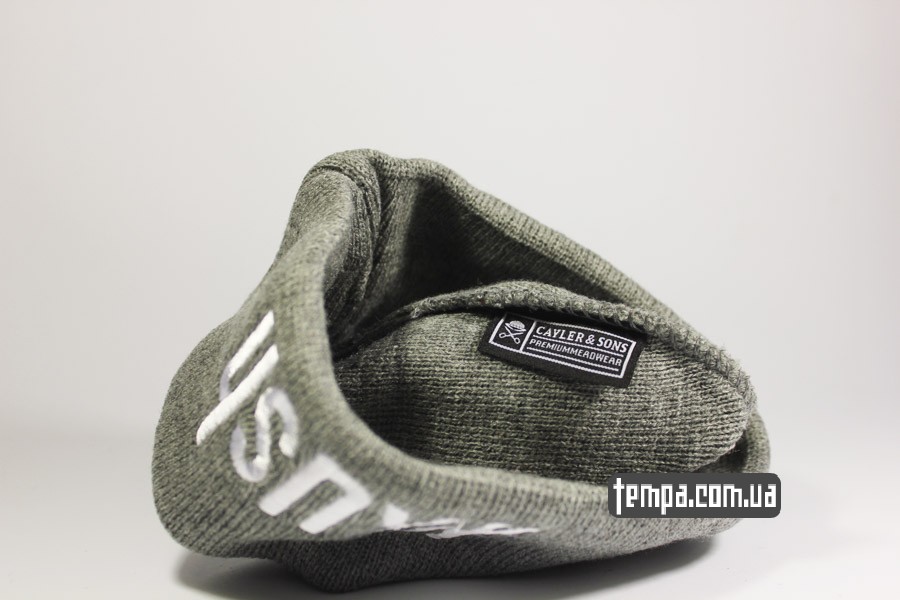 оригинал украина шапка beanie cayler sons серая косяк купить