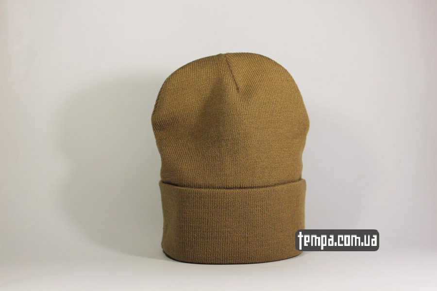 оригинальная одежда шапка beanie carhartt коричневая оригинал