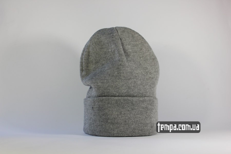 gray grey шапка чисто серая beanie ASOS
