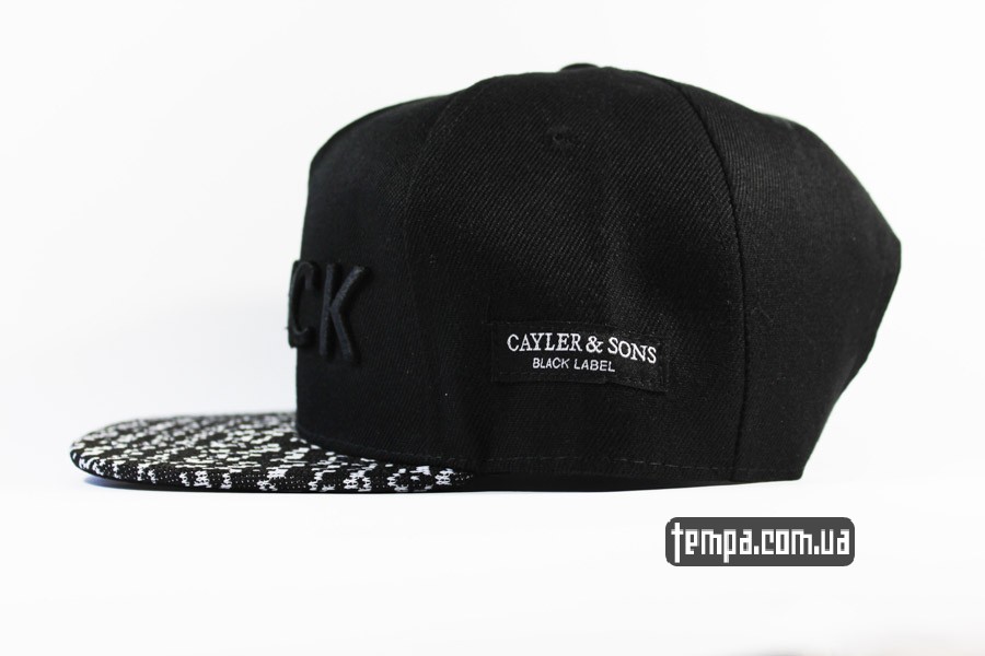 черная оригинальная кепка бейсболка snapback BLACK Cayler and SOns купить украина