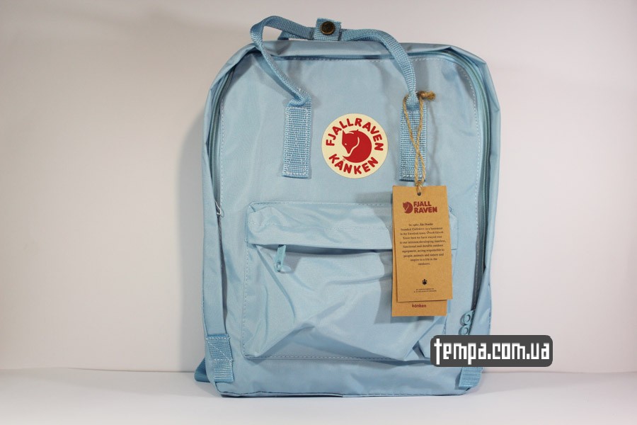 рюкзак fjallraven kanken светло голубой blue backpack