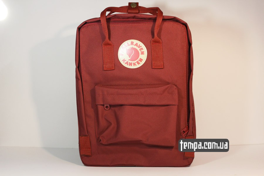 оригинальный рюкзак kanken fjallraven красный бордовый