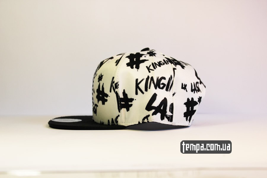 ласт кингс хип хоп одежда кепка snapback Last Kings LK с фараоном белая