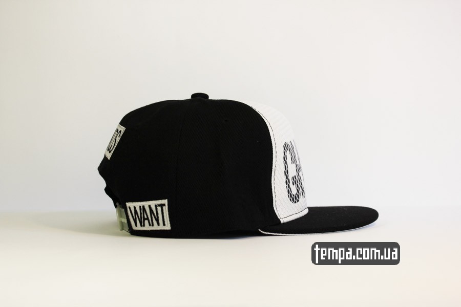 одежда молодежная украина кепка snapback GHETTO с сеточкой белая Cayler Sons