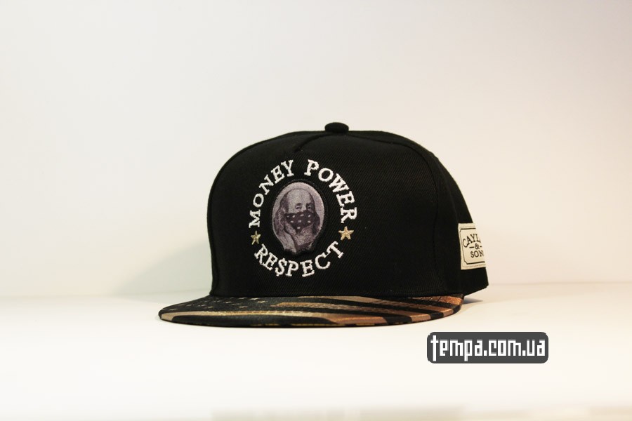 кепка snapback money power respect cayler sons