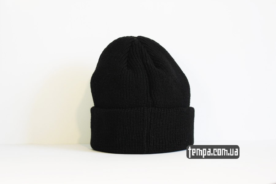 dc шузы купить шапка DC beanie бини черная кожаный логотип