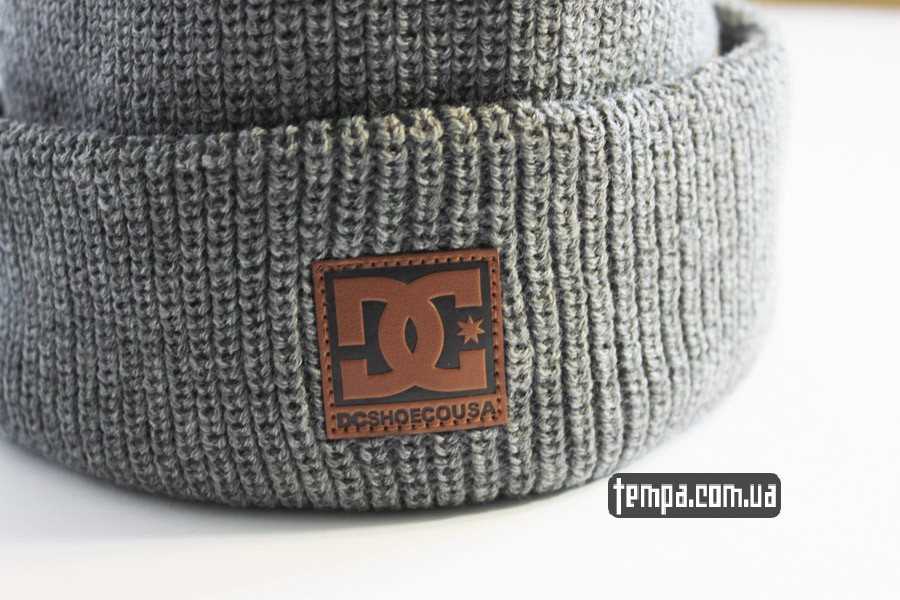 украина купить шапка DC USA Beanie серая бини купить