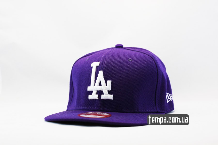 кепка snapback LA Los Angeles New Era сиреневая фиолетовая
