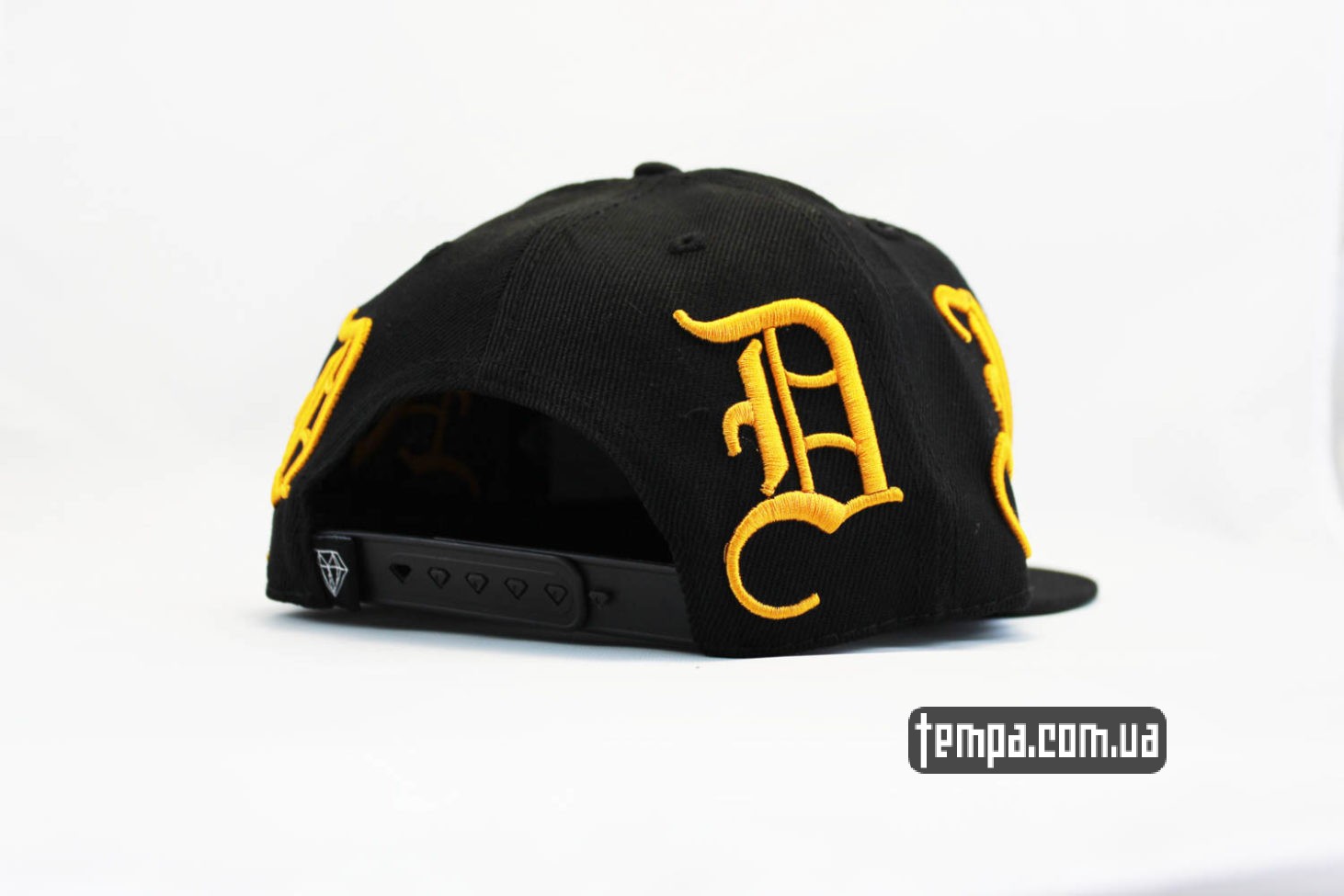 гетто бейсболки реперские кепка snapback DIAMOND Ghetto Gangter черная