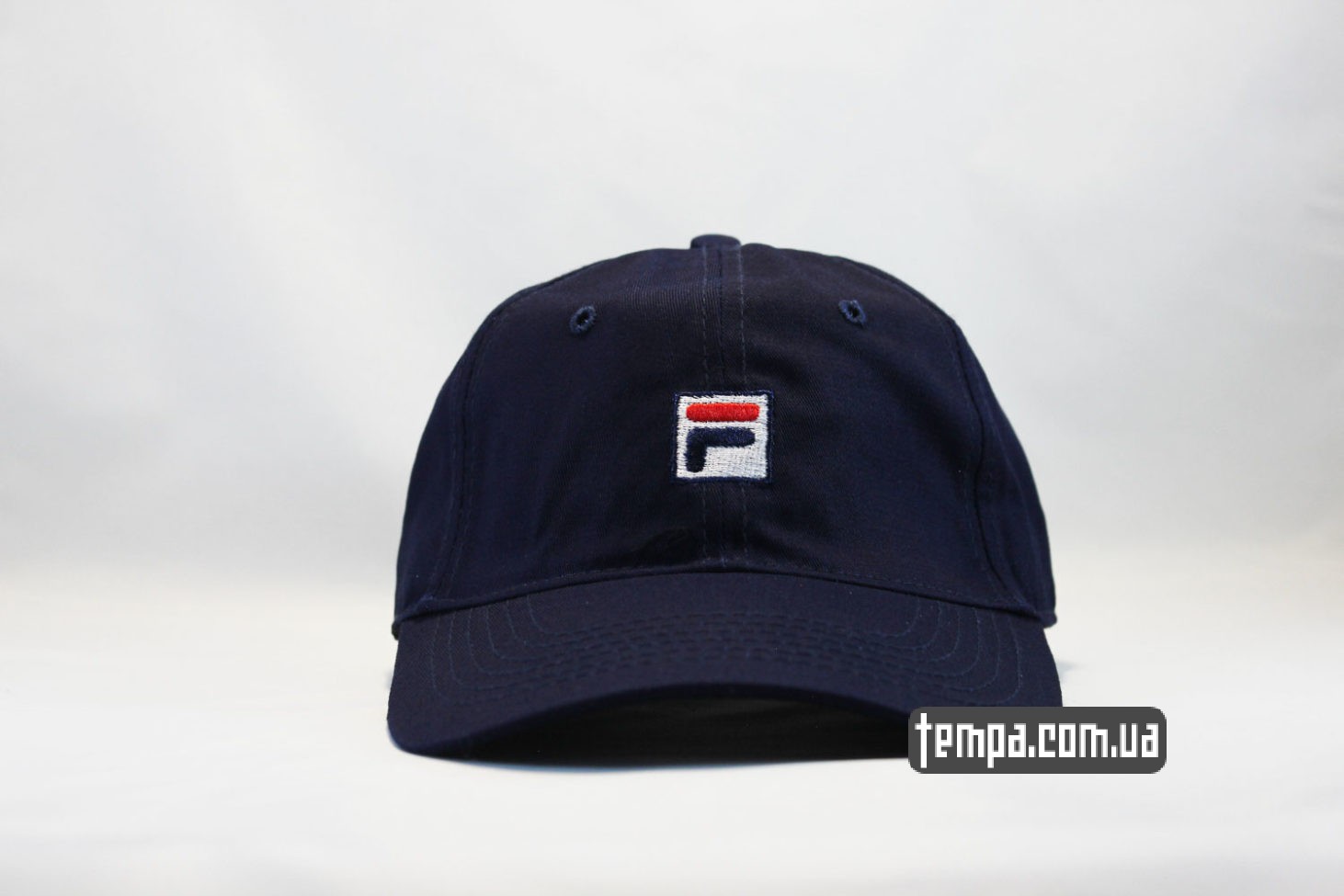 кепка бейсболка FILA маленький логотип синяя купить