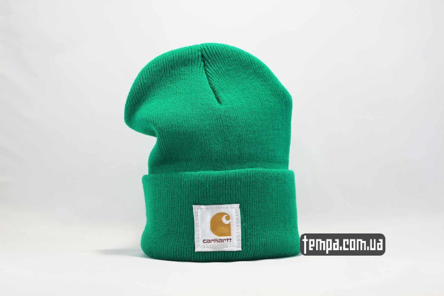 шапка beanie Carhartt green зеленая салатовая