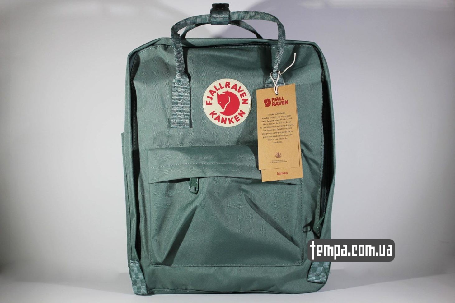 Купить Рюкзак Fjallraven Kanken 16 зеленый с ручками