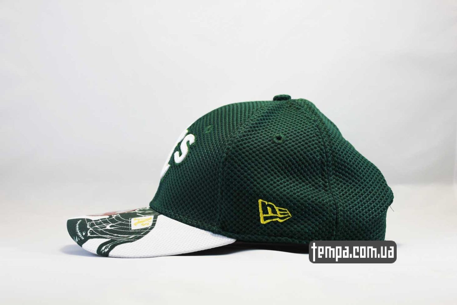 зеленая в сеточку кепка бейсболка Oakland Athletics New Era snapback trucker купить