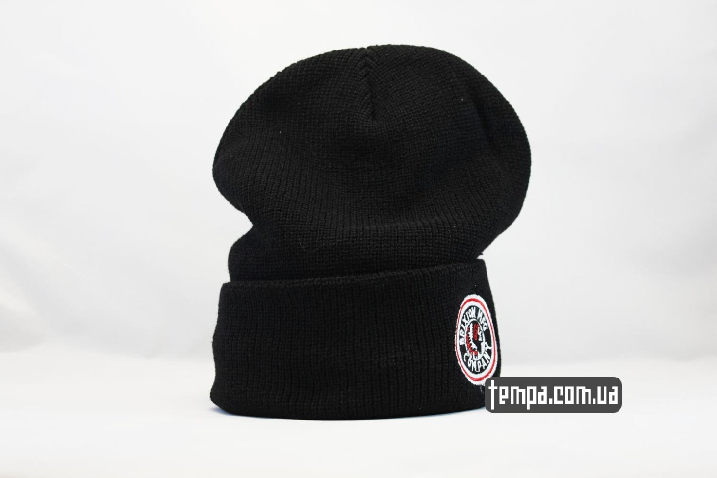 шапрка beanie BRIXTON mfg company черная с индейцем
