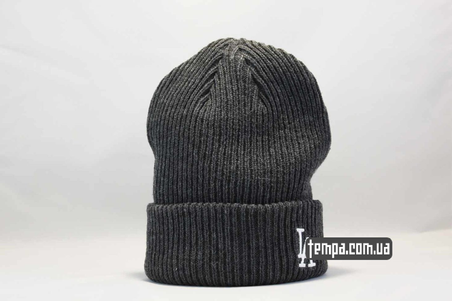 шапка beanie LA Los Angeles New Era серая шапка beanie LA Los Angeles New Era серая