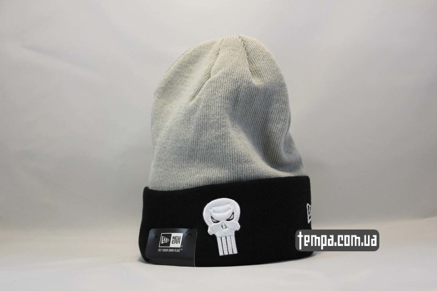 шапка beanie Punisher Каратель (Marvel Comics) New Era